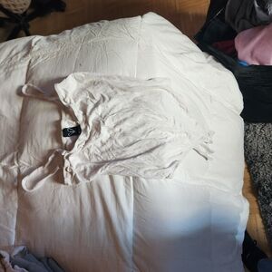 White Fringe Tank Top